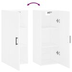vidaXL Armoire murale blanc 34 5x34x90 cm