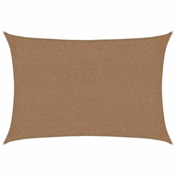 vidaXL Voile d'ombrage 160 g/m² Taupe 2x3 m PEHD