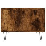 vidaXL Table basse Chêne fumé 60x50x36 5 cm Bois d'ingénierie
