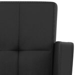 vidaXL Tabourets de bar lot de 2 noir similicuir