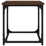 vidaXL Table d'appoint Chêne marron 40x40x40 cm Bois d'ingénierie