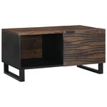 vidaXL Table Basse 80x50x40 cm Bois Massif de Manguier et Bois d'Ingénierie