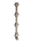 THIRARD - Verrou à plaquer pour fenêtre  à coulisse  300mm  nickel satin - THIRARD