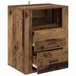 vidaXL Cabinet de chevet Bois ancien 50 x 36 x 60 cm Bois d'ingénierie