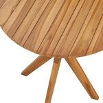vidaXL Table d'appoint Marron 70 x 70 x 75 cm Bois de teck massif