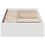 vidaXL Lit de jour sans matelas blanc 90x200 cm bois de pin massif