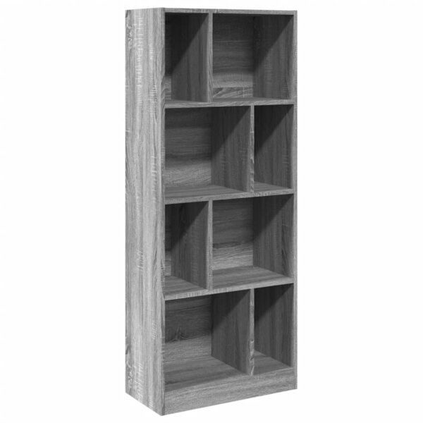 vidaXL Bibliothèque sonoma gris 57x28 5x141 cm bois d'ingénierie