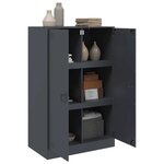 vidaXL Buffet anthracite 67x39x107 cm acier