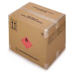 Caisse carton double cannelure homologuée onu 20x20x30 cm (lot de 5)