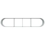 vidaXL Lit de Jardin Surélevé Brun avec Aspect Bois 400x80x44 cm en Acier