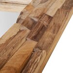 vidaXL Miroir décoratif Teck 120x60 cm Rectangulaire