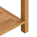 vidaXL Table console Marron 110 x 40 x 75 cm Bois de teck massif
