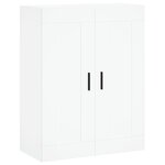 vidaXL Buffet haut Blanc 69 5x34x180 cm Bois d'ingénierie