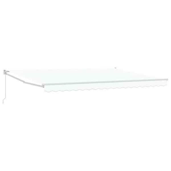 vidaXL Auvent Blanc 4 5 × 3 m Polyester et métal