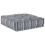 vidaXL Canapé modulaire Rayé Gris 70 x 70 x 54 cm tissu