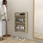 vidaXL Armoire à chaussures murale Chêne Sonoma 60x18x90 cm Aggloméré