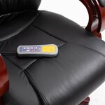 Chaise fauteuil siège de bureau informatique étude similicuir noir 02_0024042