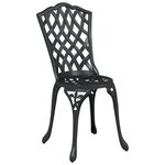 Ensemble de Bistro 3 Pièces vidaXL Noir en Aluminium