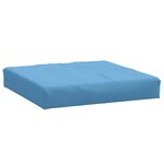 vidaXL Coussins de palette lot de 2 bleu mélangé tissu