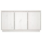 vidaXL Buffet Blanc 111x34x60 cm Bois massif de pin