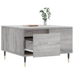 vidaXL Table basse sonoma gris 55x55x36 5 cm bois d'ingénierie