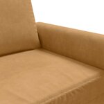 vidaXL Canapé à 2 places Marron 140 cm Velours