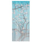 vidaXL Rideau de porte anti-insectes multicolore 200 x 90 cm Bambou