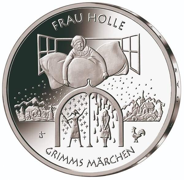 Pièce de monnaie 20 euro Allemagne 2021 F argent BE – Dame Holle
