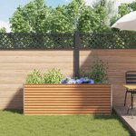 vidaXL Jardinière surélevée 195 x 50 x 68 cm Acier galvanisé