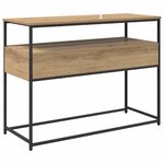 vidaXL Table console avec tiroir Chêne artisanal 100 x 40 x 75 cm