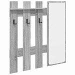 vidaXL Porte-manteau mural Montage mural Gris sonoma 100 x 10 x 100 cm
