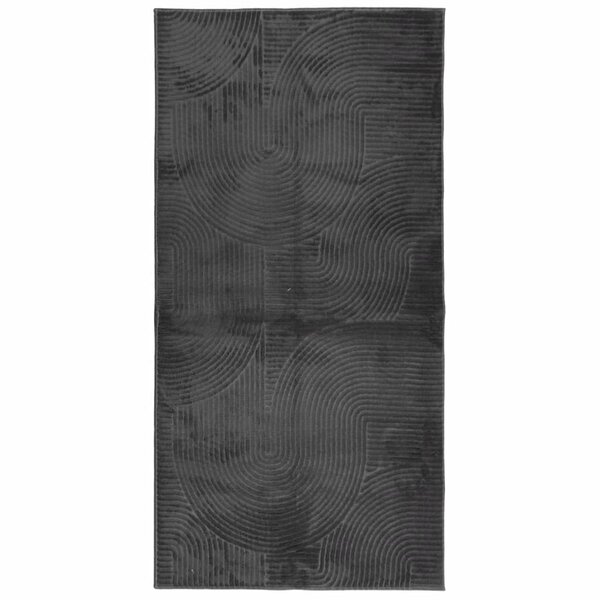 vidaXL Tapis IZA poils courts style scandinave anthracite 100x200 cm