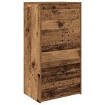vidaXL Buffet avec 6 tiroirs vieux bois 50x34x96 cm bois d'ingénierie