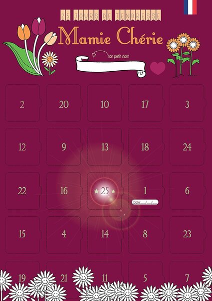 Calendrier Mamie 25 jours de tendresse