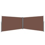vidaXL Auvent latéral rétractable 160 x 600 cm Marron