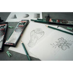 Etui 6 crayons graphite Othello mines assorties 2B  B  HB  F  H  2H STABILO