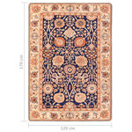 vidaXL Tapis imprimé oriental multicolore 120x170 cm