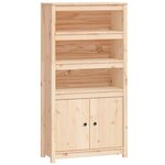 vidaXL Buffet haut 80x35x154 cm Bois massif de pin