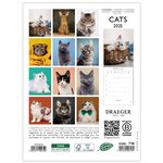 Petit Calendrier Mensuel 2025 14x18 Cm - Chats - Draeger paris