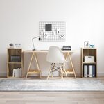 vidaXL Ensemble meuble TV 2 Pièces Chêne artisanal 37 x 35 x 107 cm