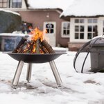 RedFire Vasque à feu Chicago Noir Acier 75 cm 85013