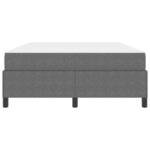 vidaXL Cadre de lit avec matelas Gris clair 160 x 200 cm tissu