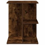 vidaXL Tables de chevet 2Pièces chêne fumé 46 5x29x61cm bois d’ingénierie