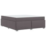 vidaXL Cadre de lit Gris 180 x 200 cm Faux cuir