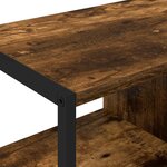 vidaXL Meuble d'appoint Chêne Fumé 96 5 x 30 x 75 cm Bois d'ingénierie