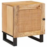 vidaXL Cabinet de chevet 2 Pièces Naturel 40 x 33 x 46 cm