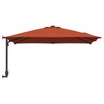 vidaXL Parasol déporté Terracotta Polyester Grand Réglable