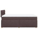 vidaXL Sommier à lattes de lit avec matelas Marron foncé 120x200 cm