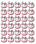 Feuille 30 timbres Coeur - Guerlain - 20g - Lettre verte