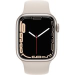 Apple Watch Series 7 GPS - 41mm - Boîtier Starlight Aluminium - Bracelet Starlight Sport